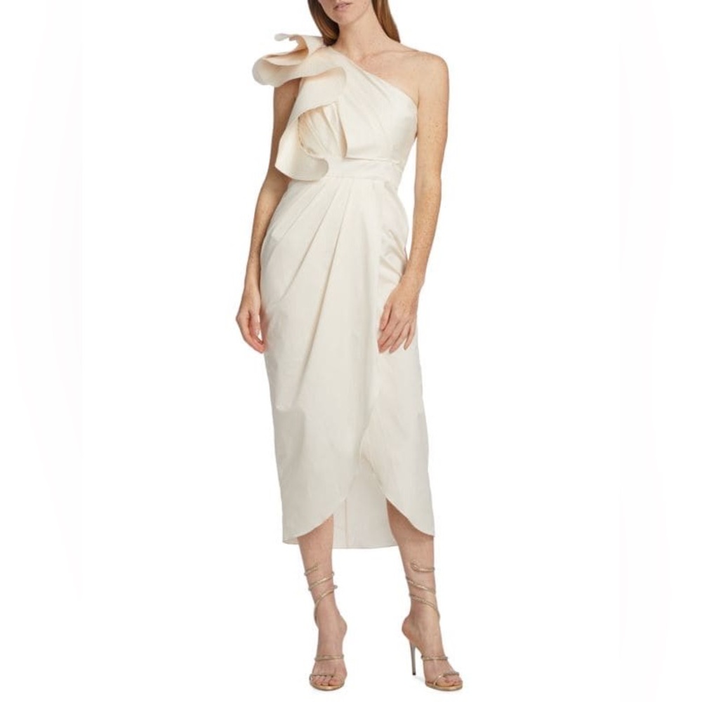 Johanna Ortiz Agustina Midi Dress Engagement Wedding Party